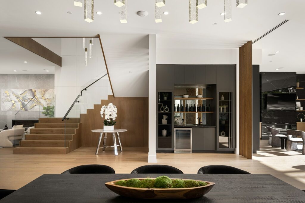 Luxury modern home interior with stylish decor